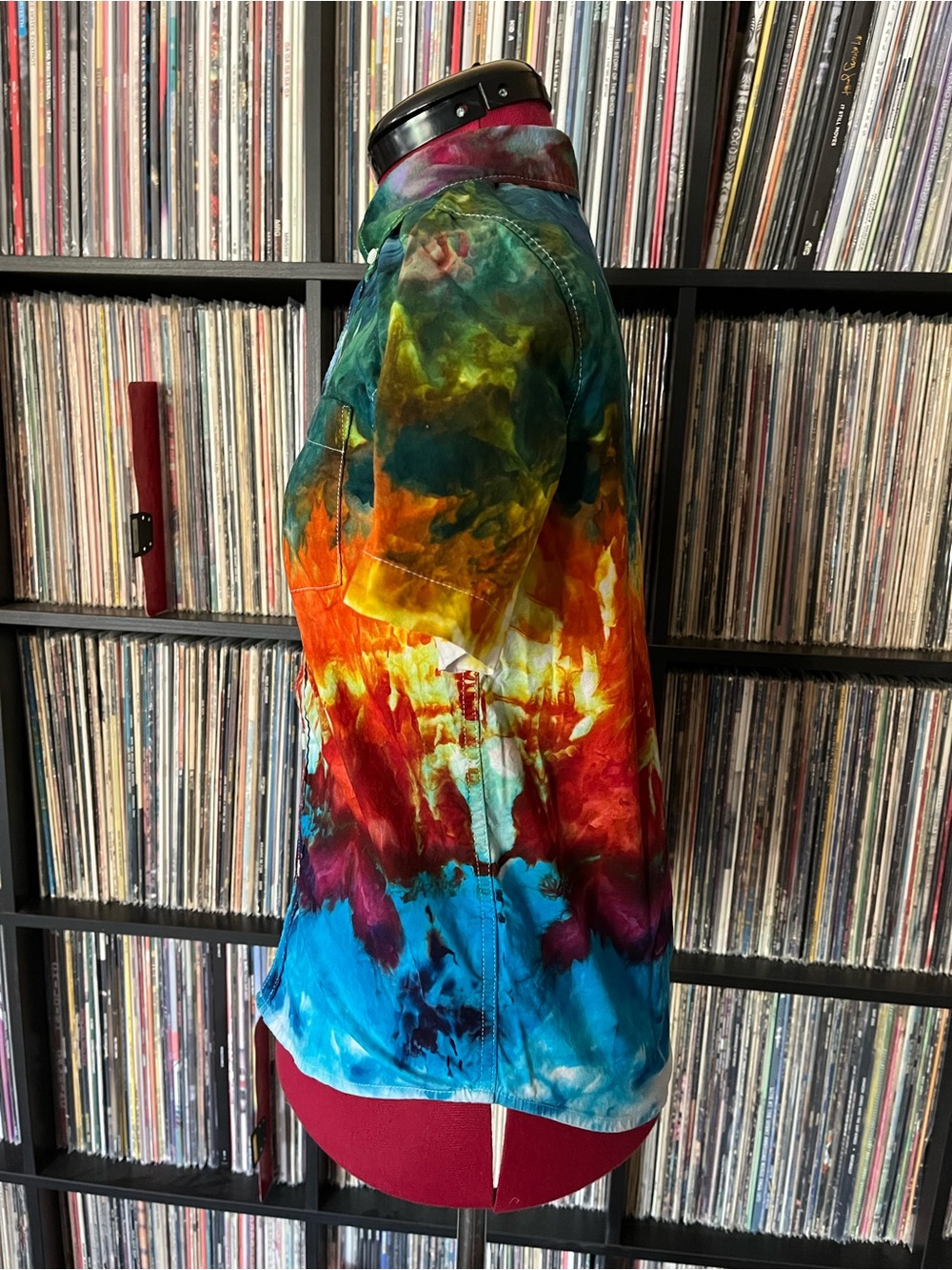 Kids ice dyed stealie bolt silk grateful Garcia festival BMFS ❤️⚡️💙 - Picture 3 of 6
